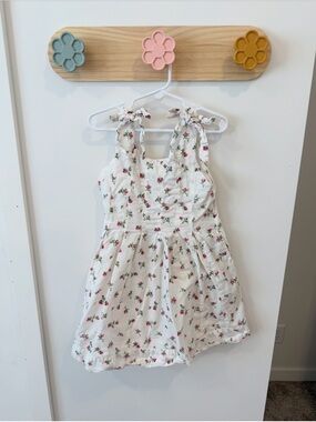 Beach Riot White Floral Tie-Shoulder Sundress